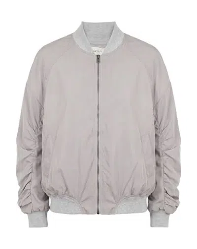 Vicolo Woman Jacket Light Grey Size M Polyester In Gray