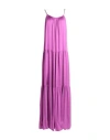 Vicolo Woman Maxi Dress Mauve Size Onesize Viscose In Purple