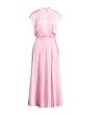 Vicolo Woman Maxi Dress Pink Size S Polyester, Elastane