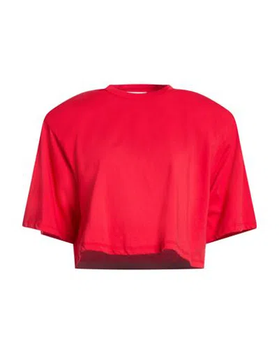 Vicolo Woman T-shirt Red Size S Cotton