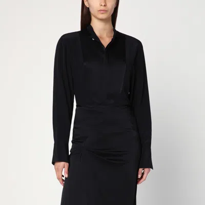 Victoria Beckham Black Silk Shirt