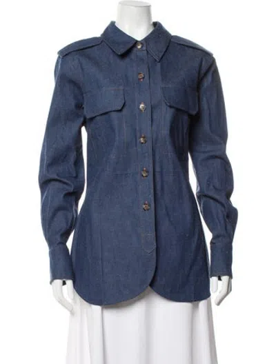 Pre-owned Victoria Beckham Denim Jacket In Blue