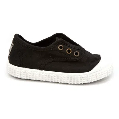 Victoria Kids' Boy's 1915 Inglesa Slip-on Canvas Shoes In Negro In Black