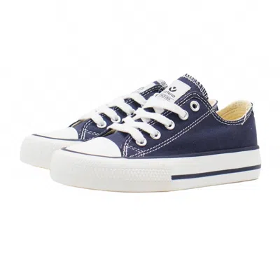 Victoria Kids' Boy's Tribu Canvas Low Top Lace-up Sneakers In Marino In Blue