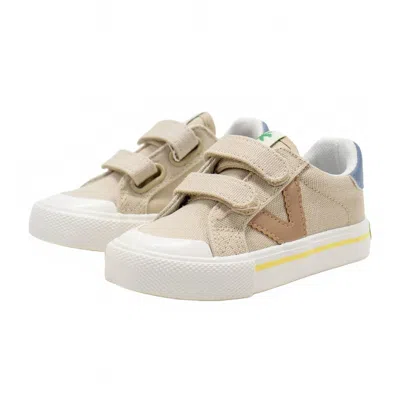 Victoria Kids' Girl's Tribe Canvas Sneakers In Beige In Neutral