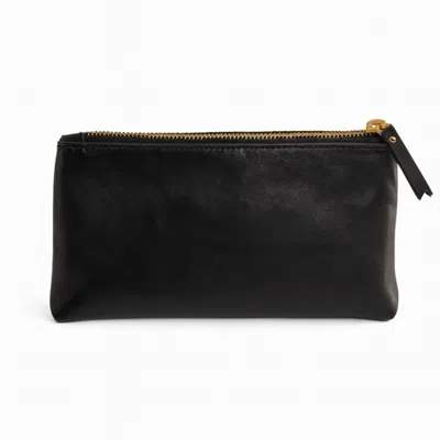 Vida Vida Luxury Black Leather Make-up Bag