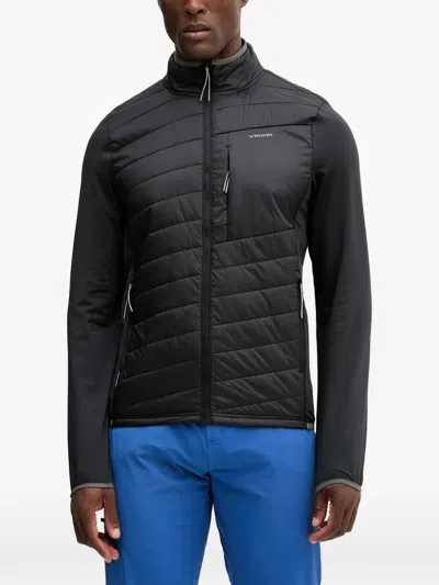 Viking Quilted Panel-detail Jacket In Black