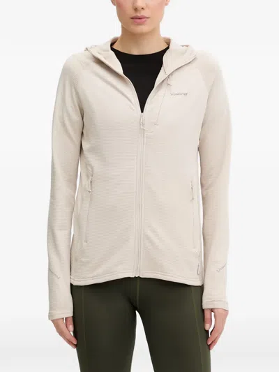Viking Zip-up Hooded Hoodie In White