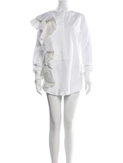 Pre-owned Viktor & Rolf Long Sleeve Top In White
