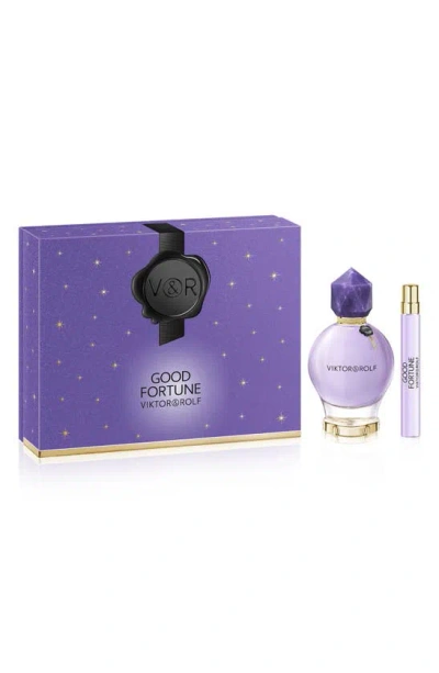 Viktor & Rolf Good Fortune Eau De Parfum Set Usd $201 Value In Purple