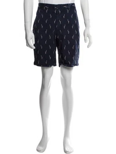 Pre-owned Vilebrequin Graphic Print Chino Shorts In Blue