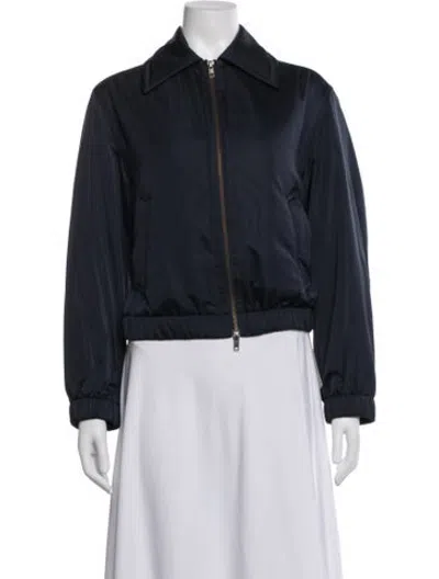 Pre-owned Vince Bomber Jacket In Blue