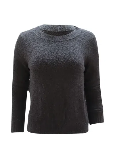 Pre-owned Vince Boucle Navy Blue Cotton Sweater