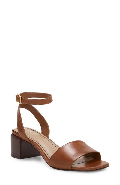 Vince Camuto Carliss Ankle Strap Sandal In Golden Walnut