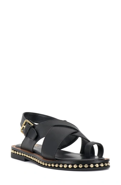 Vince Camuto Ciela Toe Loop Sandal In Black