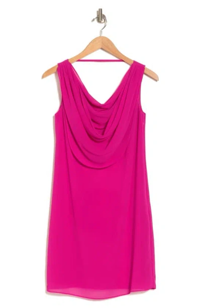 Vince Camuto Cowl Neck Shift Dress In Pink