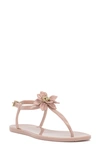 Vince Camuto Jelynn Beaded Flower Embellished Thong Sandals In Pale Peony