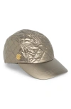 Vince Camuto Ouff Quilt Baseball Cap In Gold