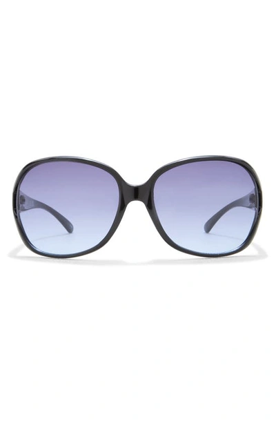 Vince Camuto Oval Vent Sunglasses In Black