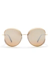 Vince Camuto Oval Vent Sunglasses In Gold
