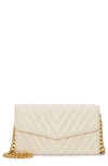 Vince Camuto Theon Quilted Wallet On A Chain In Warm Vanilla
