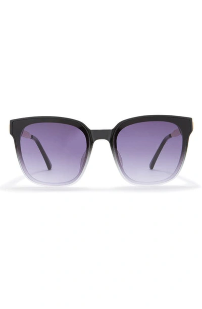 Vince Camuto Two-tone Square Sunglasses In Black/ Grey