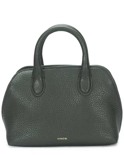 Vince Delphine Leather Top Handle In Green