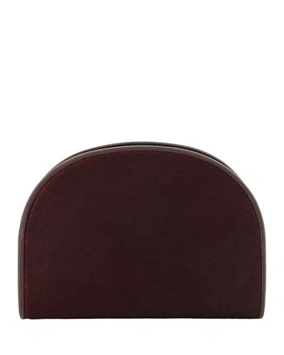 Vince Demma Calf Hair Wallet Crossbody In Burgundy