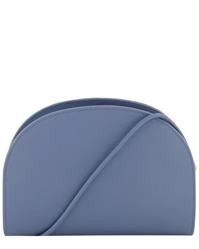 Vince Demma Leather Crossbody In Blue