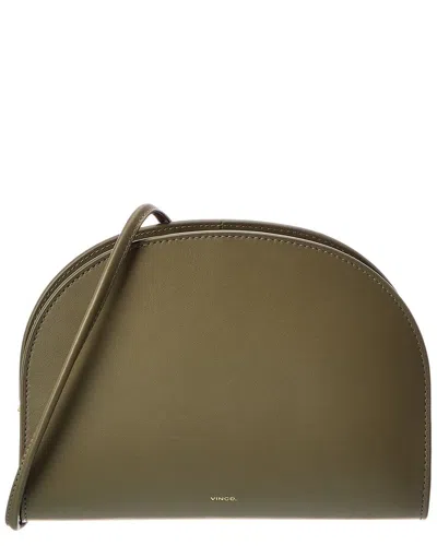 Vince Demma Leather Crossbody In Green