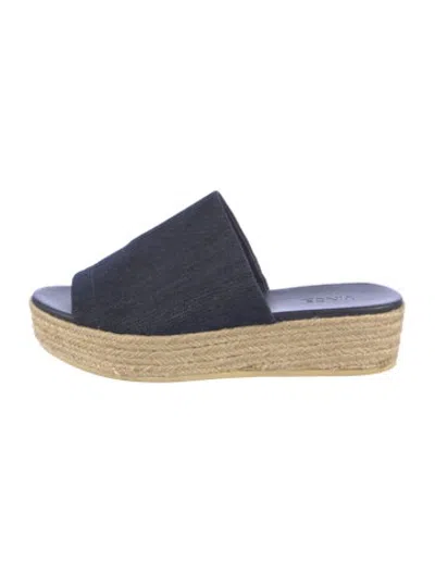 Pre-owned Vince Denim Espadrilles In Blue