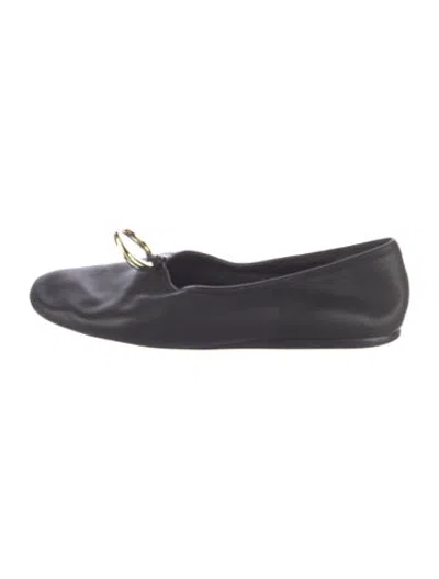 Pre-owned Vince Leather Ballet Flats In Blue
