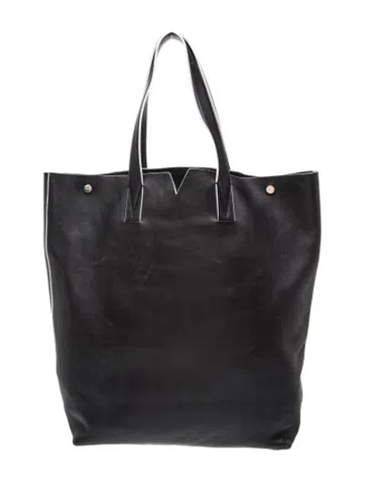 Pre-owned Vince Leather Tote In Black