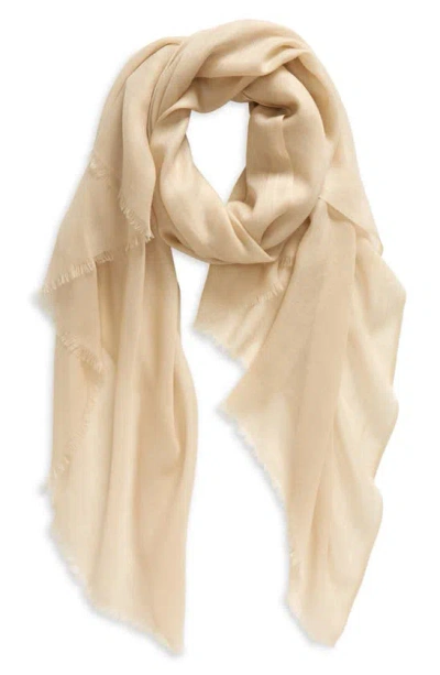 Vince Lightweight Cashmere Scarf In Oat Sand