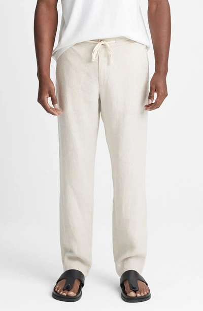 Vince Lightweight Hemp Trousers In Pumice Rock