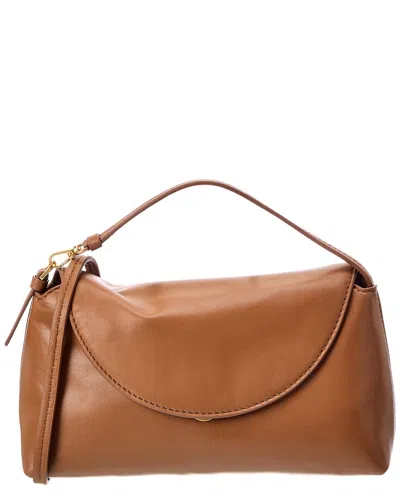 Vince Lyla Leather Crossbody In Brown