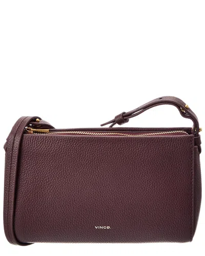 Vince Smyrna Leather Crossbody In Red