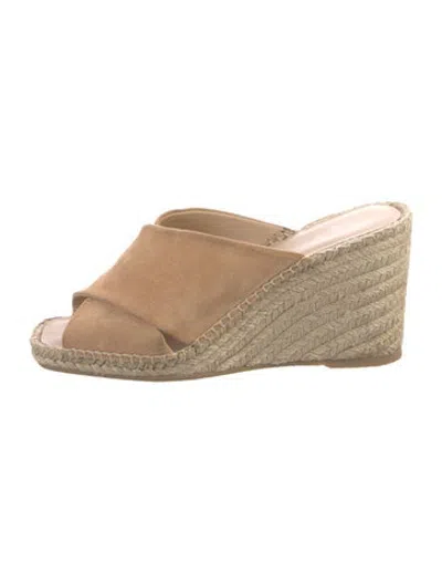 Pre-owned Vince Suede Espadrilles In Brown