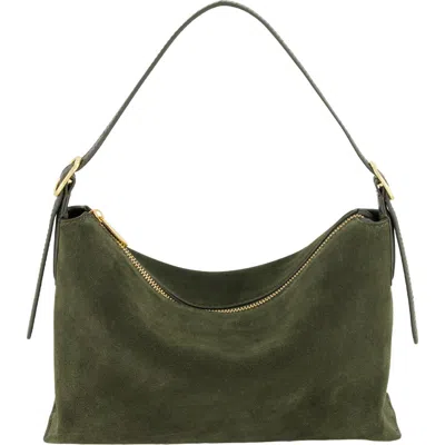 Vince Vivian Leather Crossbody Bag In Green