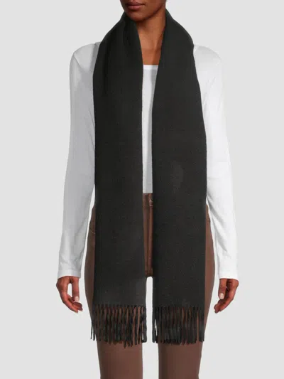 Vince Women's Double-face Cashmere Scarf In Black