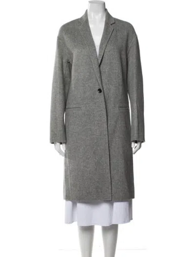Pre-owned Vince Wool Coat In Grey