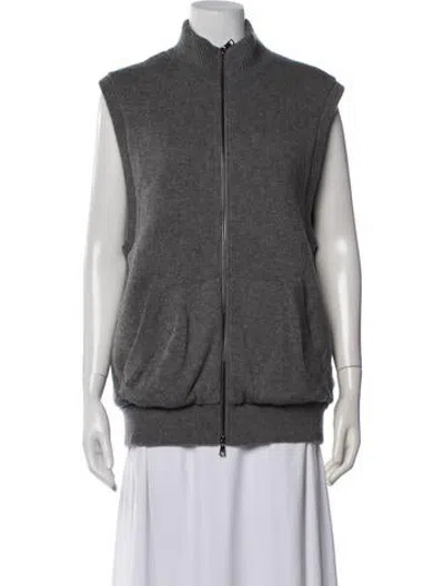 Pre-owned Vince Wool Vest In Grey