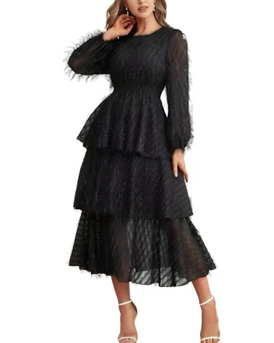 Vincent Midi Dress In Black
