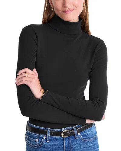 Vineyard Vines Deluxe Turtleneck Top In Black