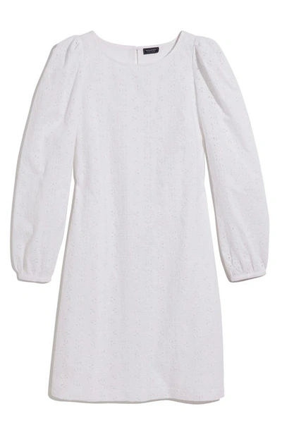 Vineyard Vines Eyelet Embroidered Shift Dress In White