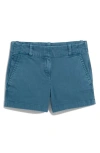 Vineyard Vines Herringbone Stretch Cotton Shorts In Nautical Navy