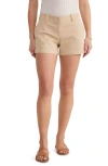 Vineyard Vines Herringbone Stretch Cotton Shorts In Sand