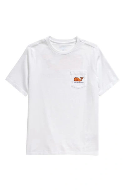Vineyard Vines Kids' Basketball Whale Graphic T-shirt In White Cap