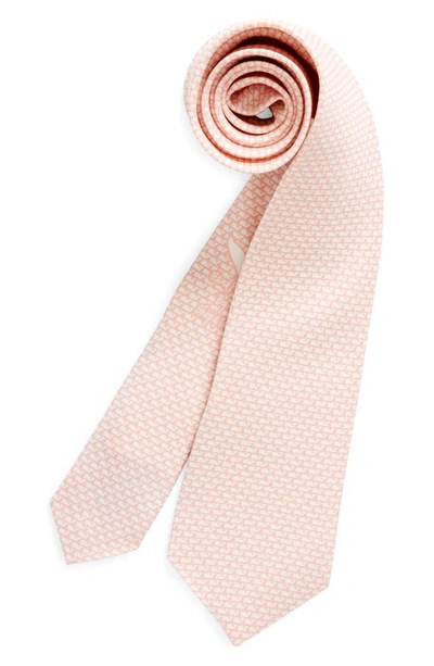 Vineyard Vines Kids' Whale Silk Tie In Pink Blossom