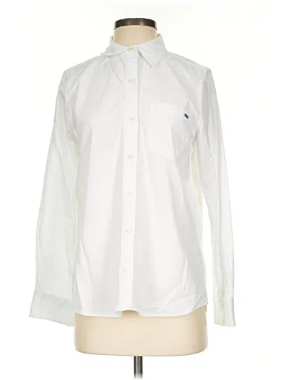 Pre-owned Vineyard Vines Long Sleeve Button Down Shirt In Ivory